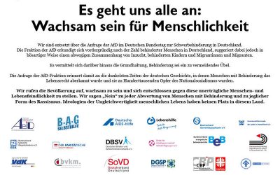Wachsam sein für Menschlichkeit