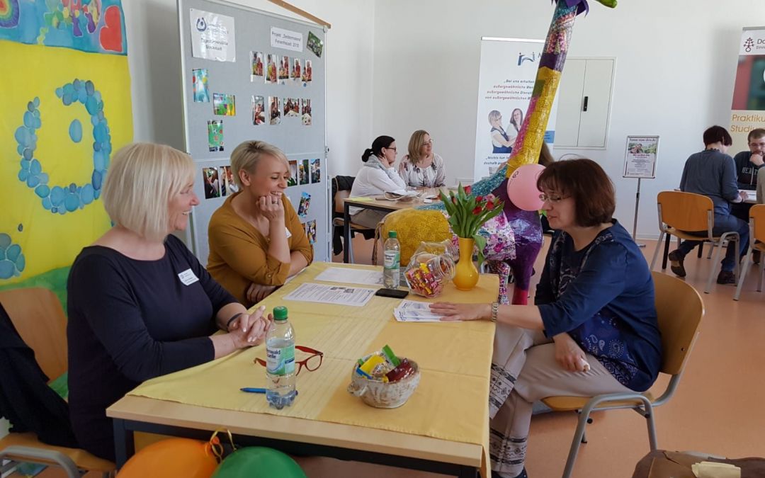 Unsere Tagesförderstätte bei dem Tag der Offenen Tür der Fachschule für Heilerziehungspflege
