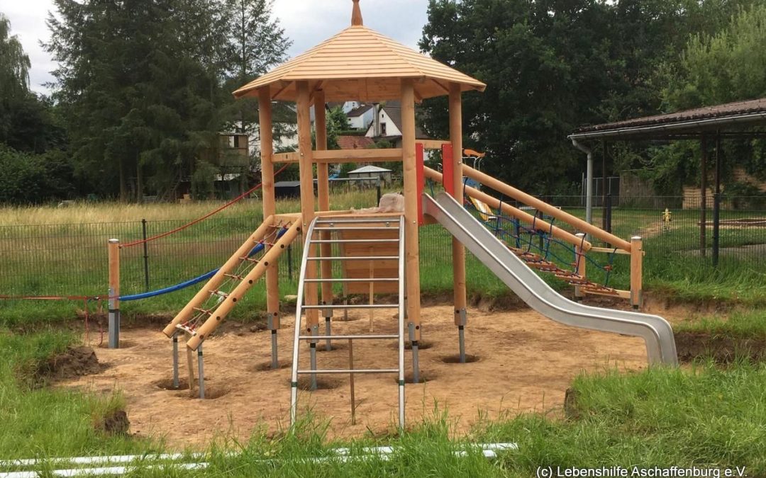 Neues aus unserer Integrativen Kindertagesstätte in Mömbris – das Außengelände wird gestaltet