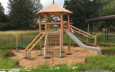 Neues aus unserer Integrativen Kindertagesstätte in Mömbris – das Außengelände wird gestaltet
