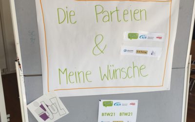 Erstwählerworkshop im Cafe Freitag