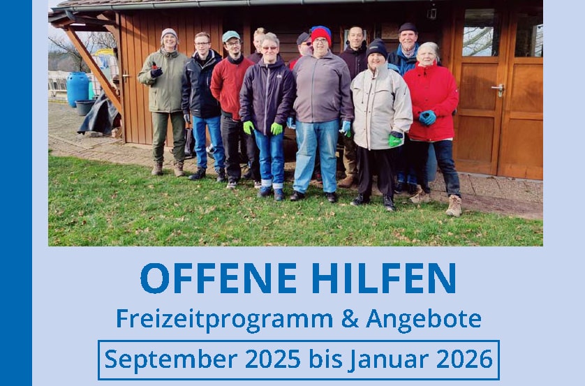 Titelseite Programmheft der Offenen Hilfen, Ausgabe 2 2025