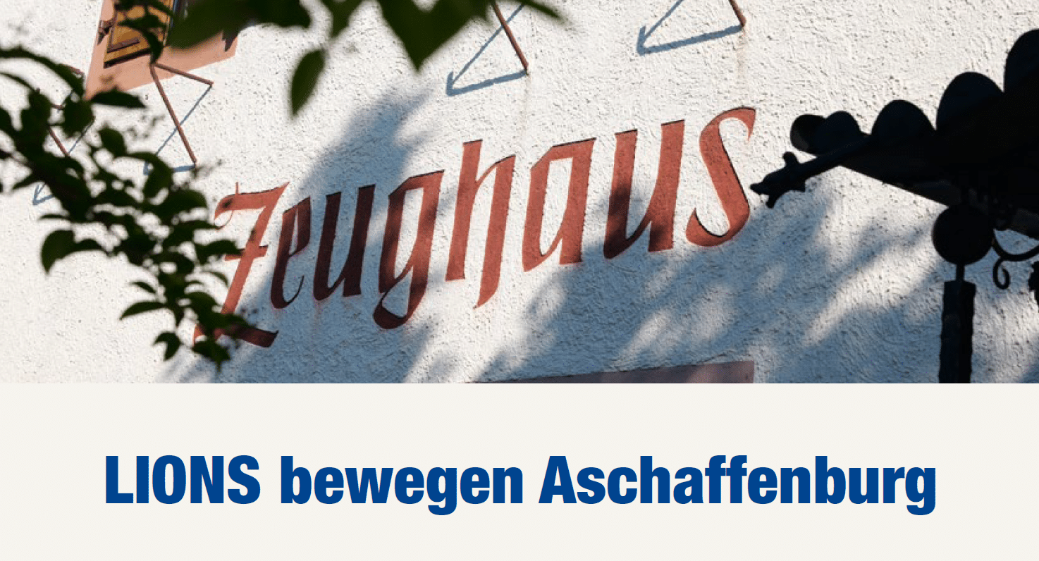 Titelbild der Einladung zum Benefiznachmittag der Lions Aschaffenburg am 14.9.25