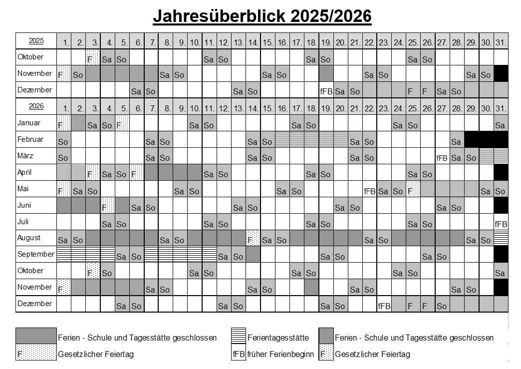 Jahresüberblick mit Ferienterminen der HPT für das Schuljahr 2025/2026 Jahresüberblick mit Ferienterminen der HPT für das Schuljahr 2025/2026