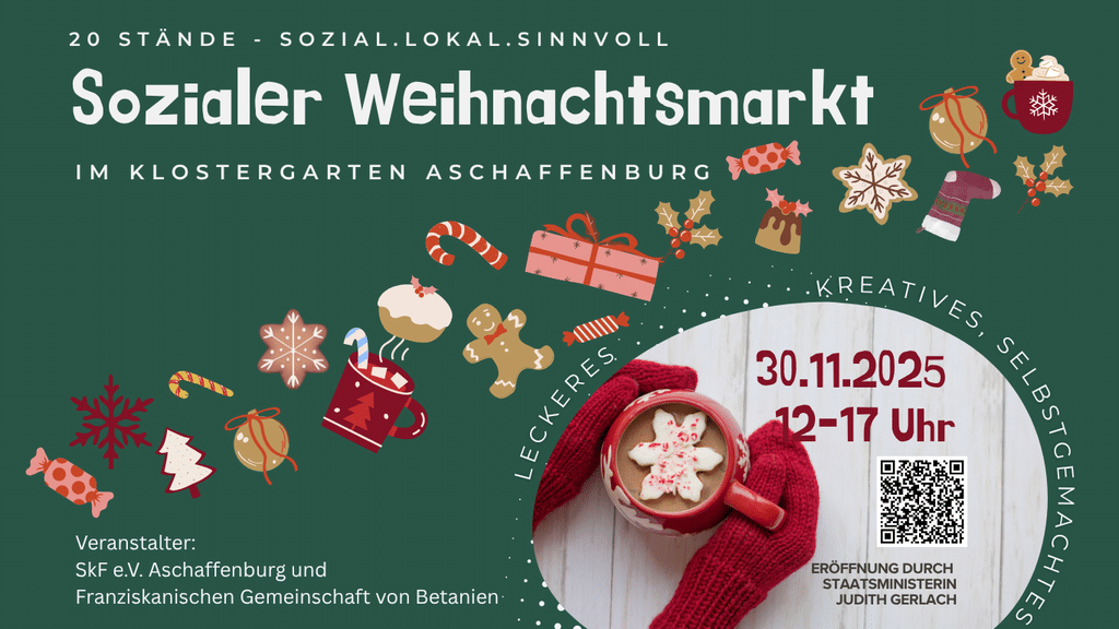 Plakat für den Sozialen Weihnachtsmarkt 2025, Format 3