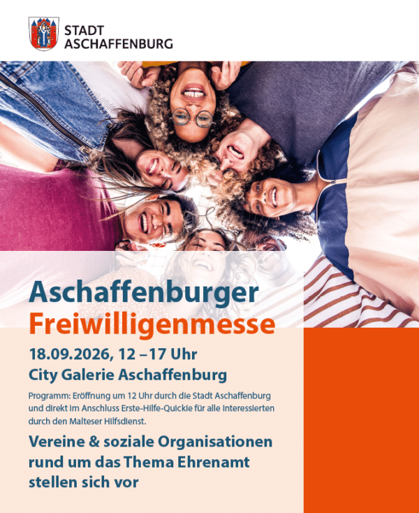 Plakat der Aschaffenburger Freiwilligenmesse 2026
